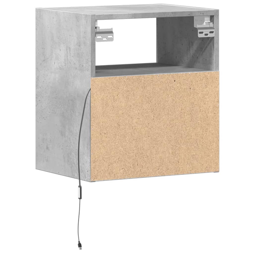 Zidni TV ormarići LED 2 kom boja betona 41x31x45 cm