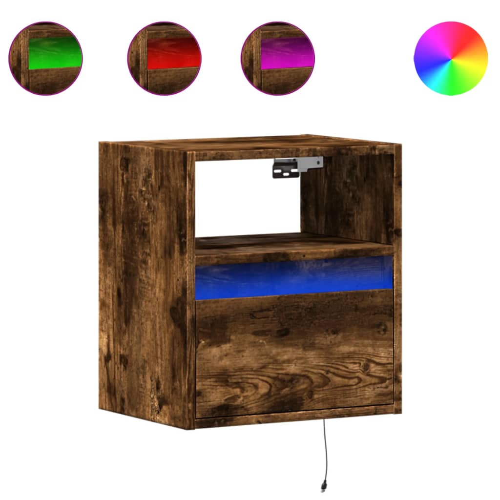 Zidni TV ormarići LED 2 kom boja hrasta 41x31x45 cm