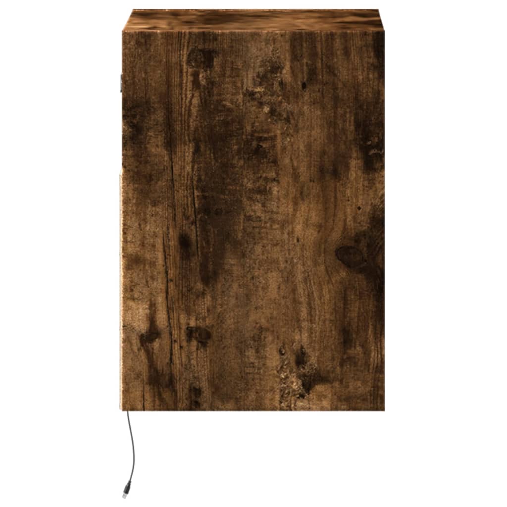 Zidni TV ormarići LED 2 kom boja hrasta 41x31x45 cm
