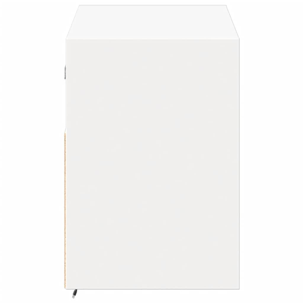 Zidni TV ormarić s LED svjetlima bijeli 100x31x45 cm