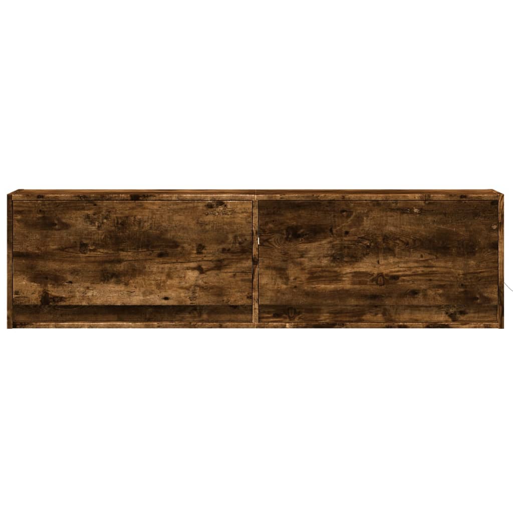 Zidni TV ormarić LED boja dimljenog hrasta 140x31x38 cm