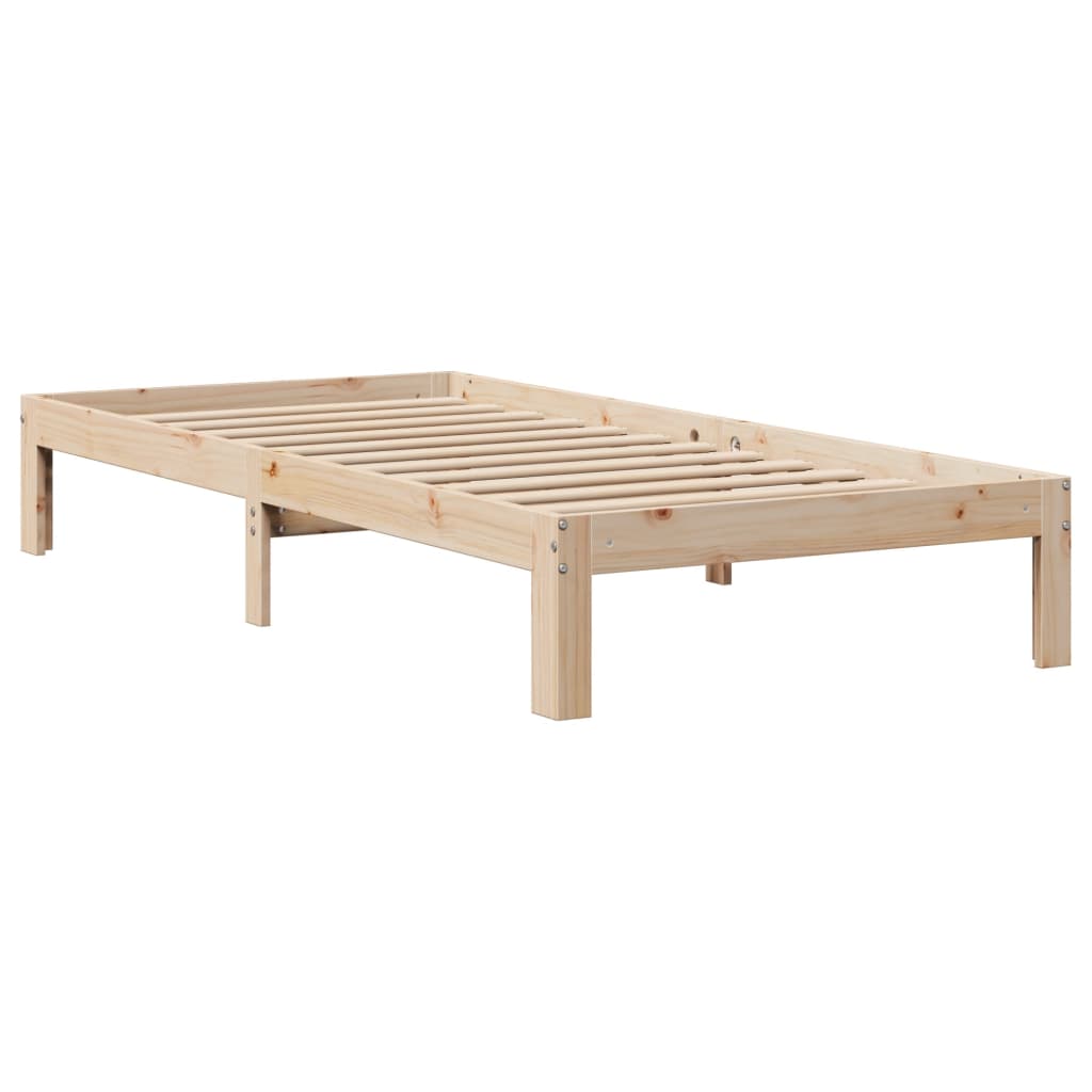 Okvir kreveta s uzglavljem 75x190 cm od borovine