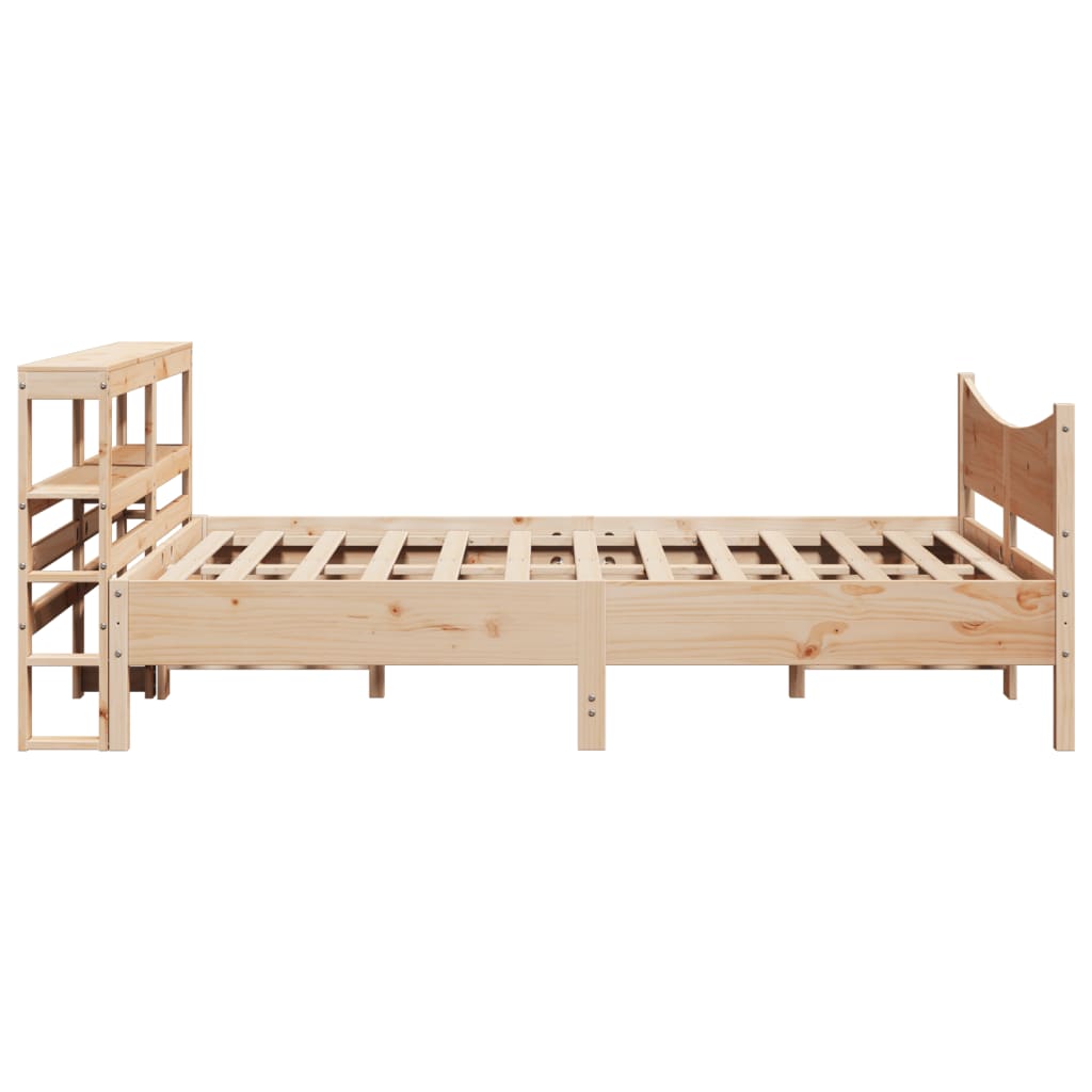 Okvir za krevet s uzglavljem 120 x 200 cm od masivne borovine