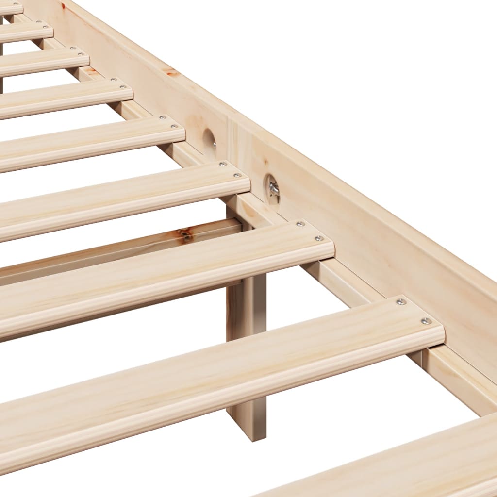 Okvir kreveta bez madraca 180 x 200 cm od masivne borovine
