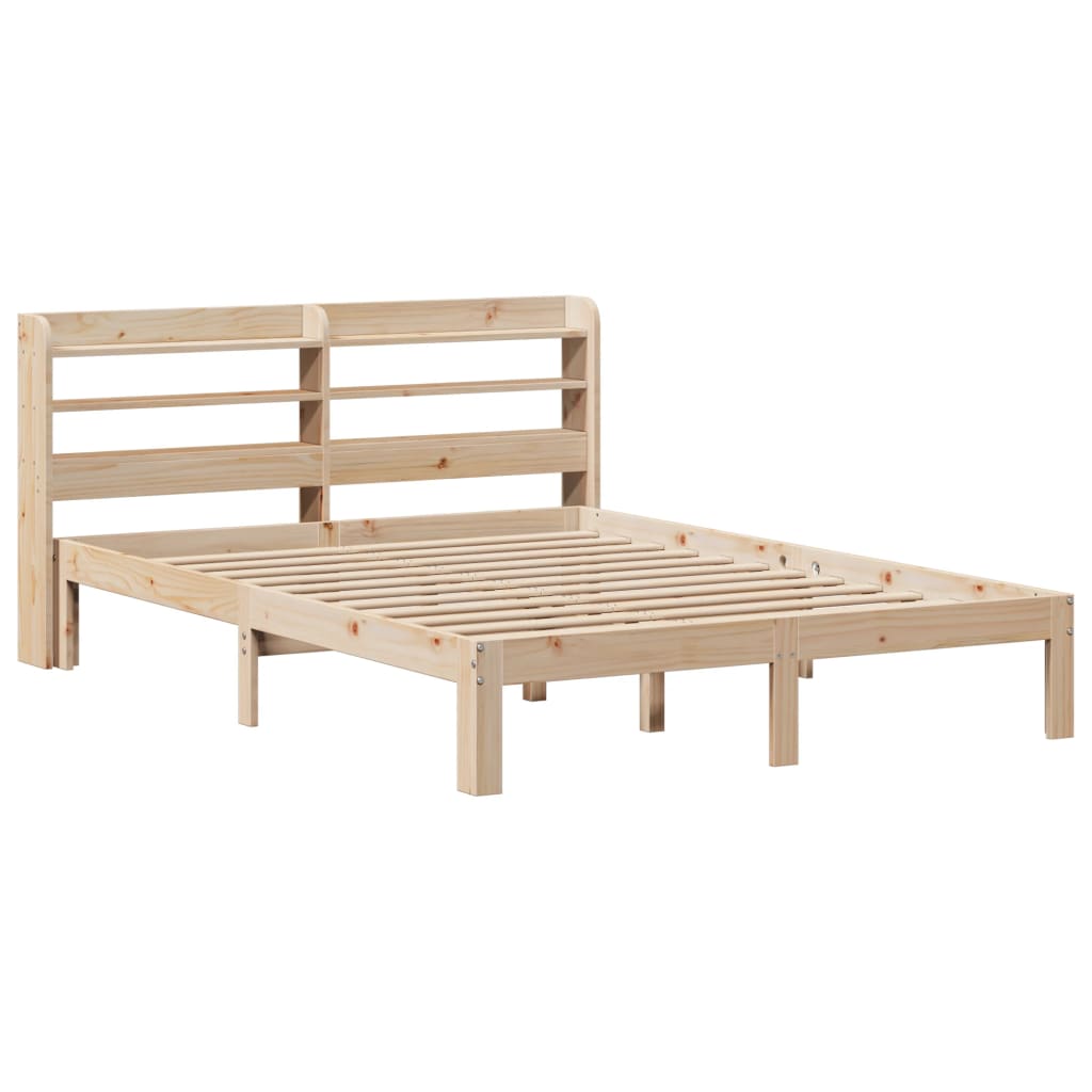 Okvir za krevet s uzglavljem 150 x 200 cm borovina