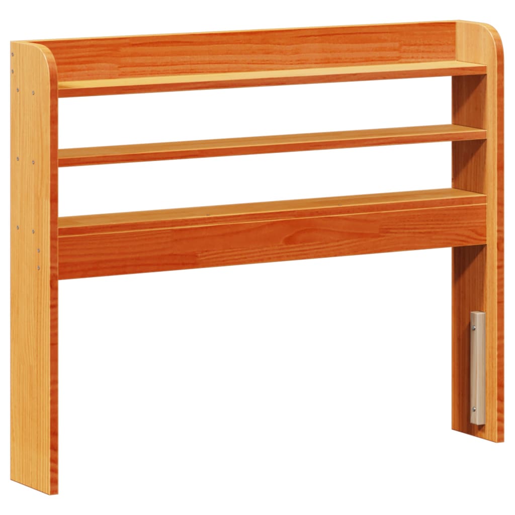 Okvir kreveta bez madraca voštano smeđi 100x200 cm od borovine