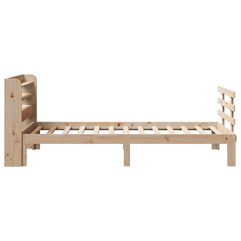 Okvir kreveta s uzglavljem 75x190 cm od borovine