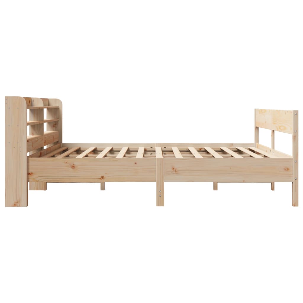 Okvir kreveta bez madraca 200 x 200 cm od masivne borovine
