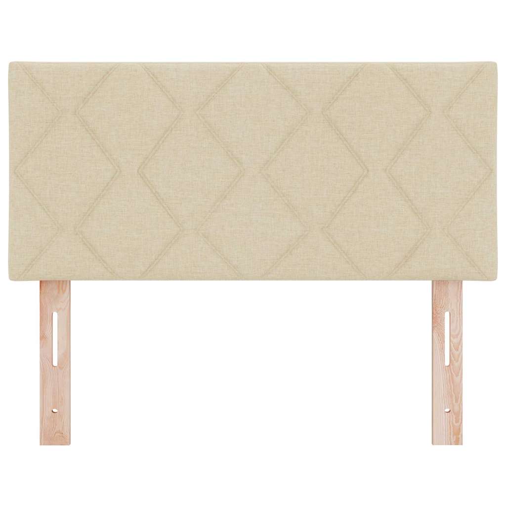 LED glava kreveta Krema 90 cm tkanina