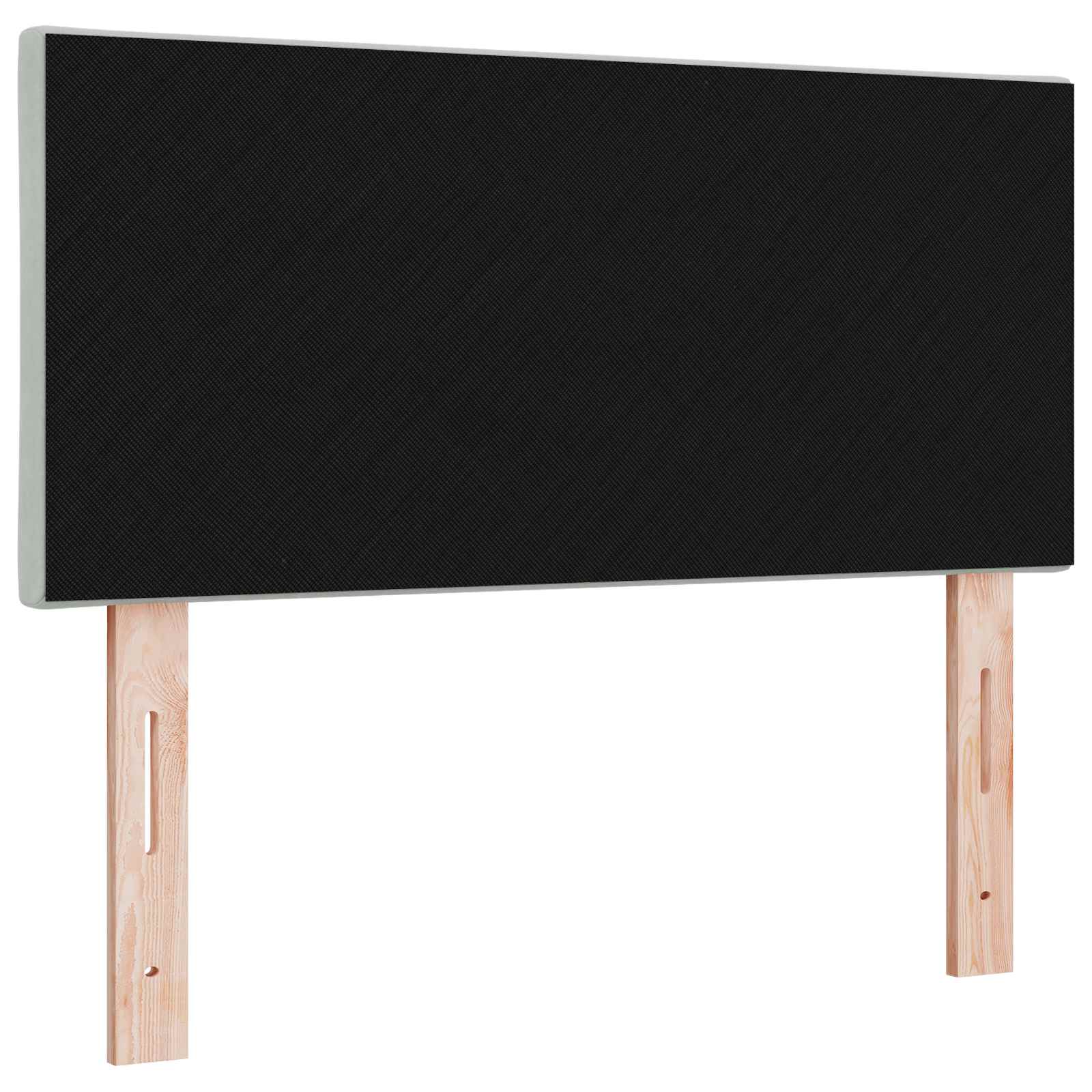 LED glava kreveta Svijetlo siva 90 cm Baršun
