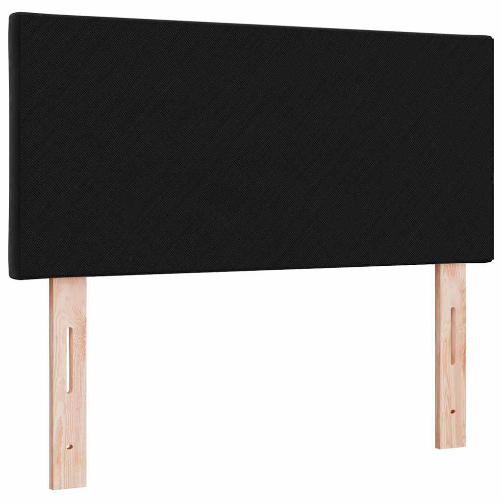 LED glava kreveta Crna 90 cm Baršun