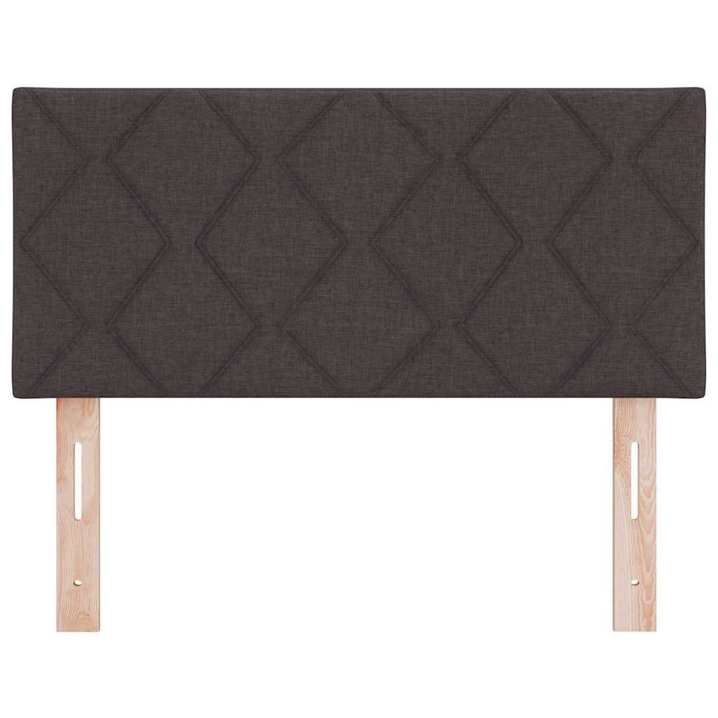LED glava kreveta Smeđa 100 cm tkanina