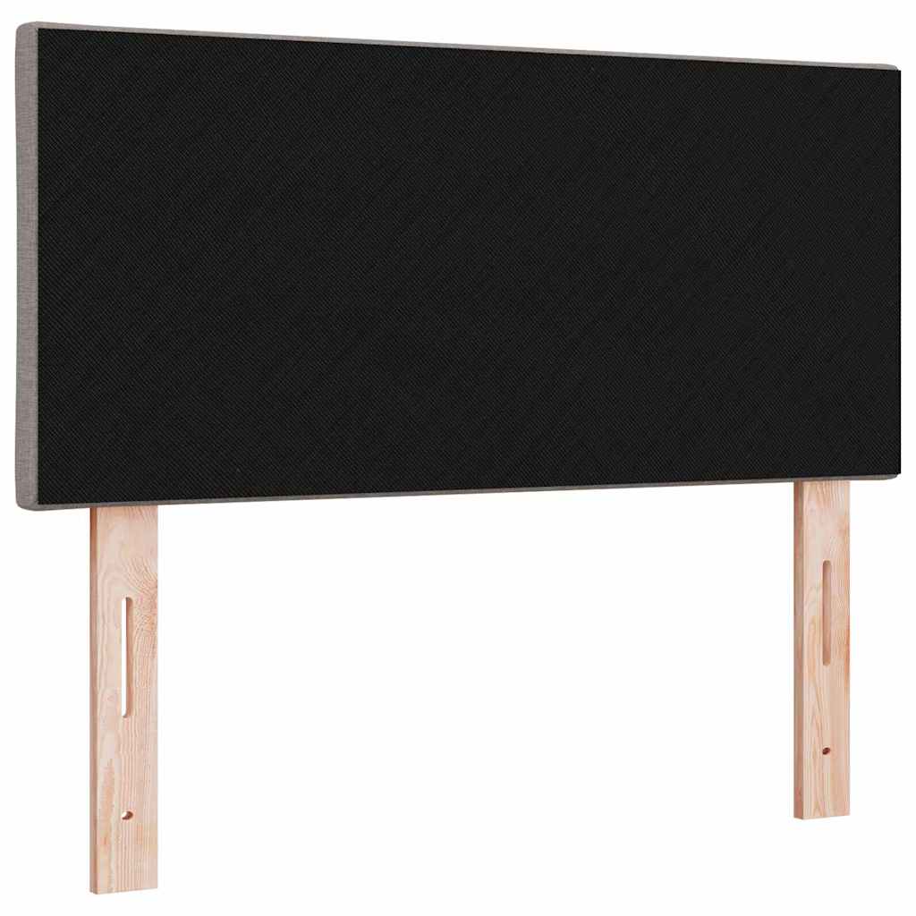 LED glava kreveta Sivo-smeđa 100 cm tkanina