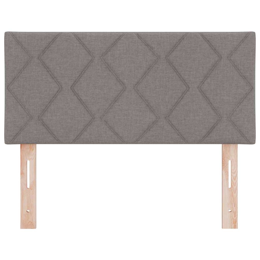 LED glava kreveta Sivo-smeđa 100 cm tkanina