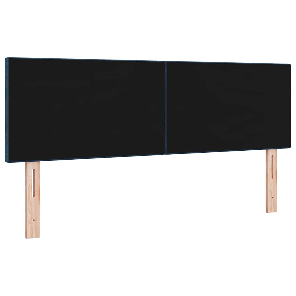 LED glava kreveta Plava 144 cm tkanina
