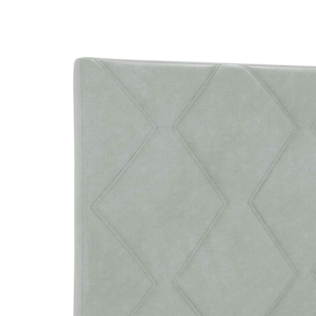 LED glava kreveta Svijetlo siva 180 cm Baršun