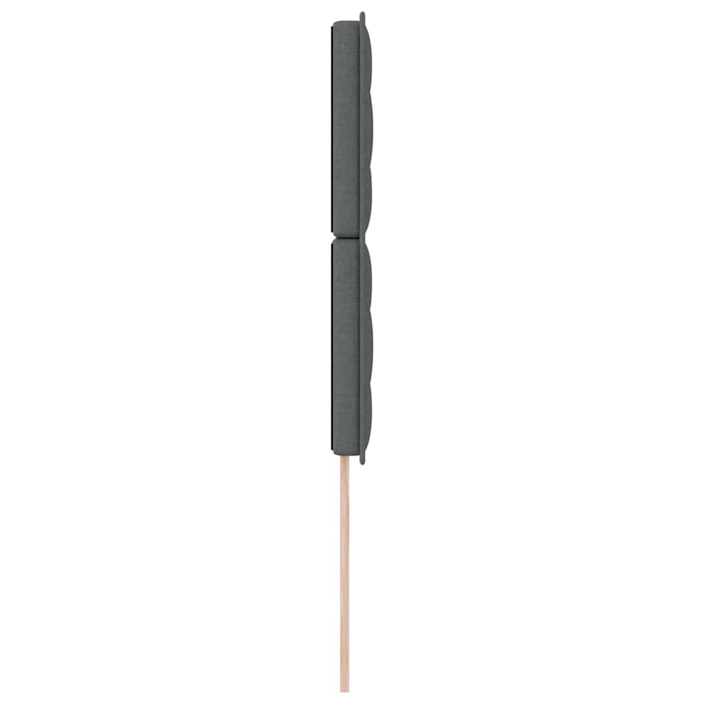 LED glava kreveta s LED trakama Tamno siva 80 cm tkanina