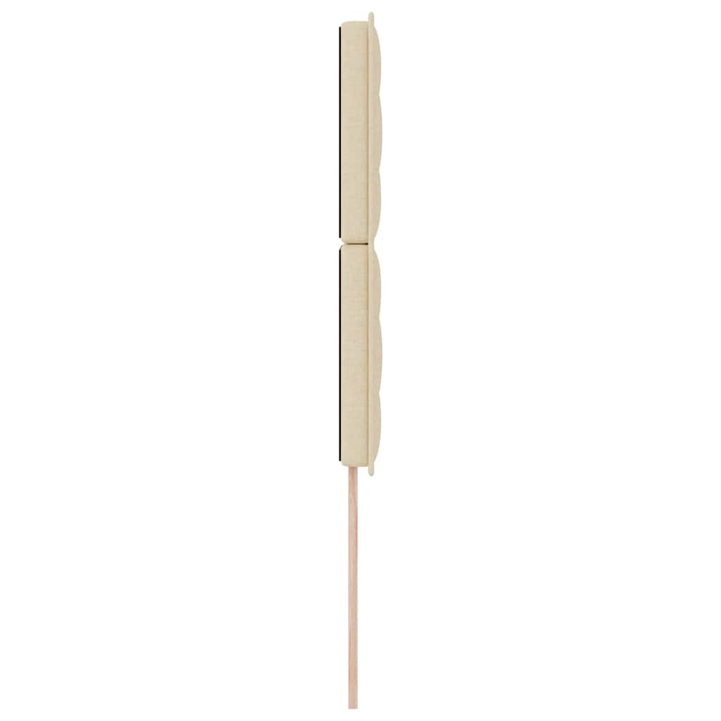 LED glava kreveta s LED trakama Krema 80 cm tkanina