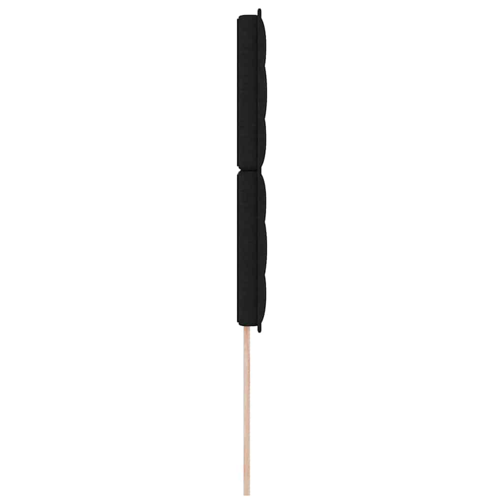 LED glava kreveta s LED trakama Crna 100 cm tkanina