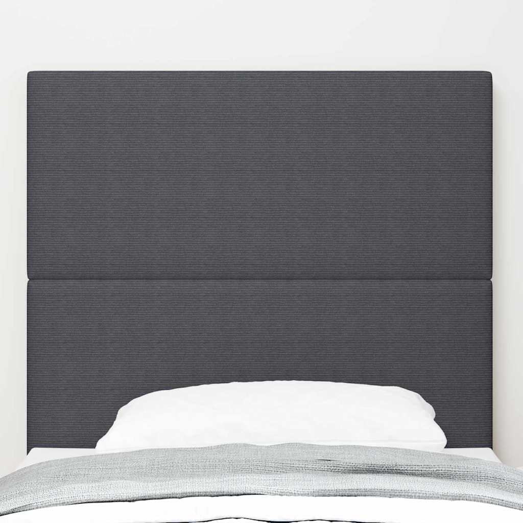 LED glava kreveta s uzglavljem Tamno siva 80 cm Kordura tekstil