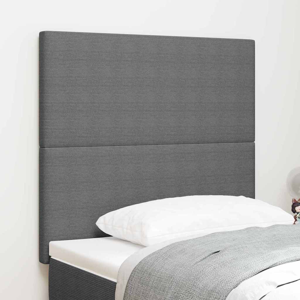 LED glava kreveta Svijetlo siva 90 cm Kordura tekstil