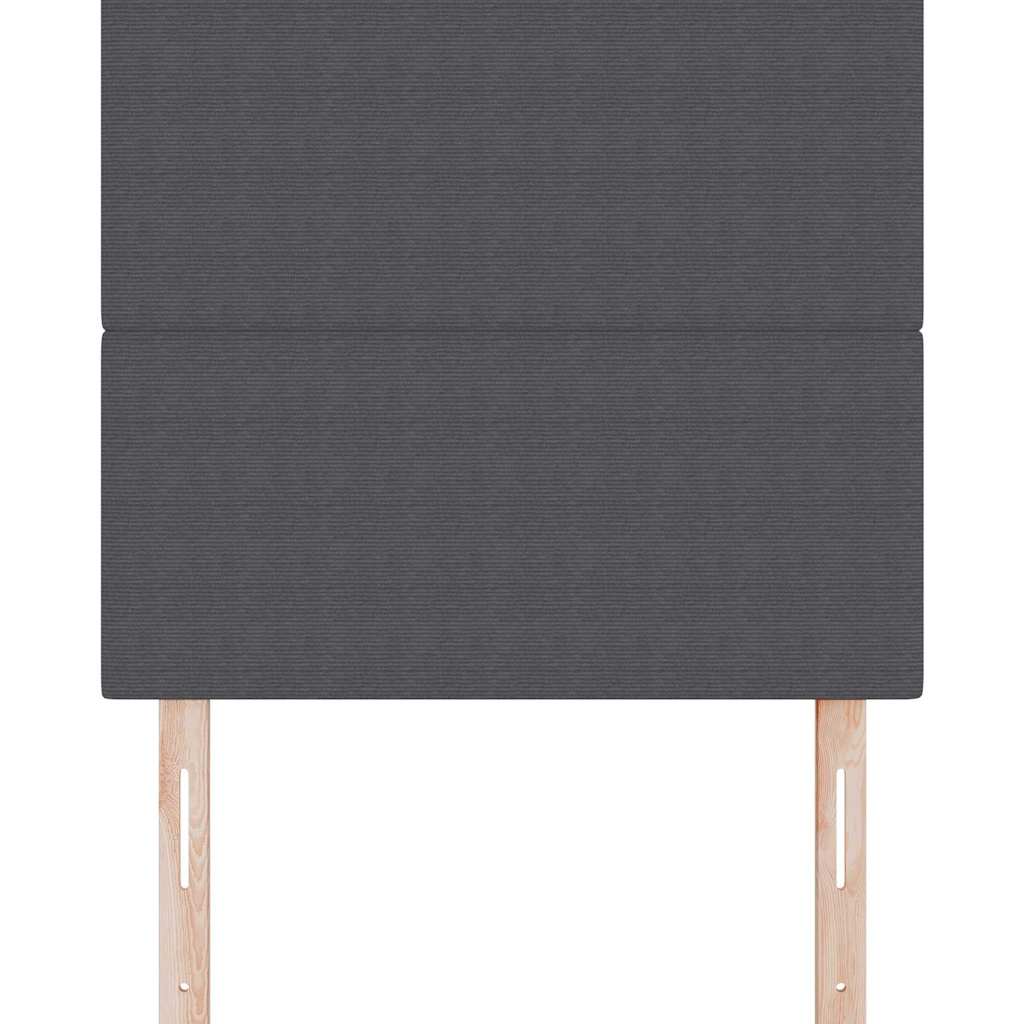 LED glava kreveta s uzglavljem Tamno siva 90 cm Kordura tekstil