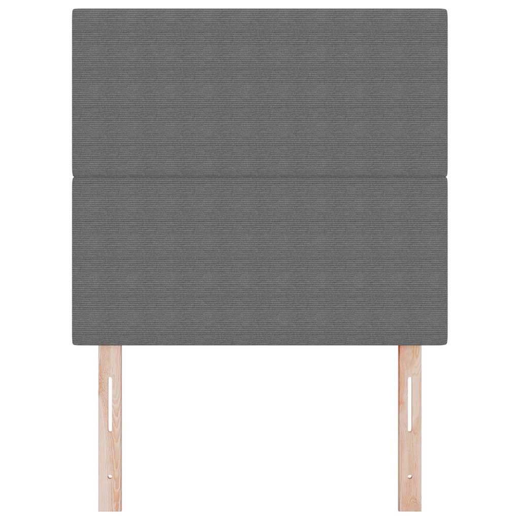 LED glava kreveta Svijetlo siva 100 cm Kordura tekstil