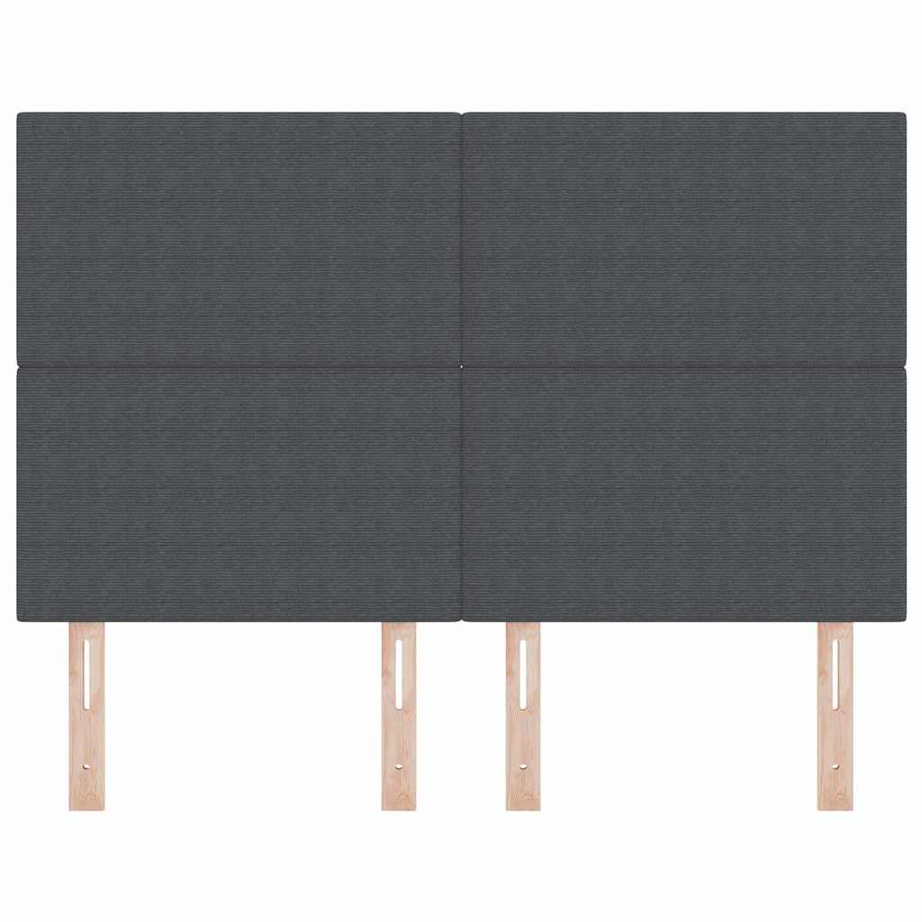 LED glava kreveta Tamno siva 160 cm Kordura tekstil