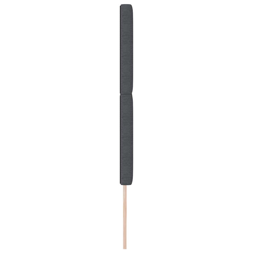 LED glava kreveta Tamno siva 160 cm Kordura tekstil