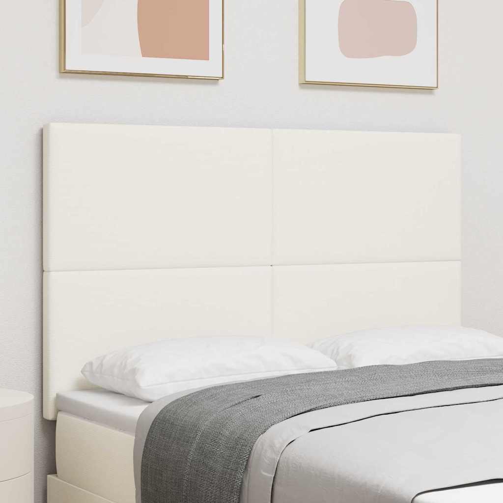 LED glava kreveta s LED trakama Krema 160 cm Kordura tekstil