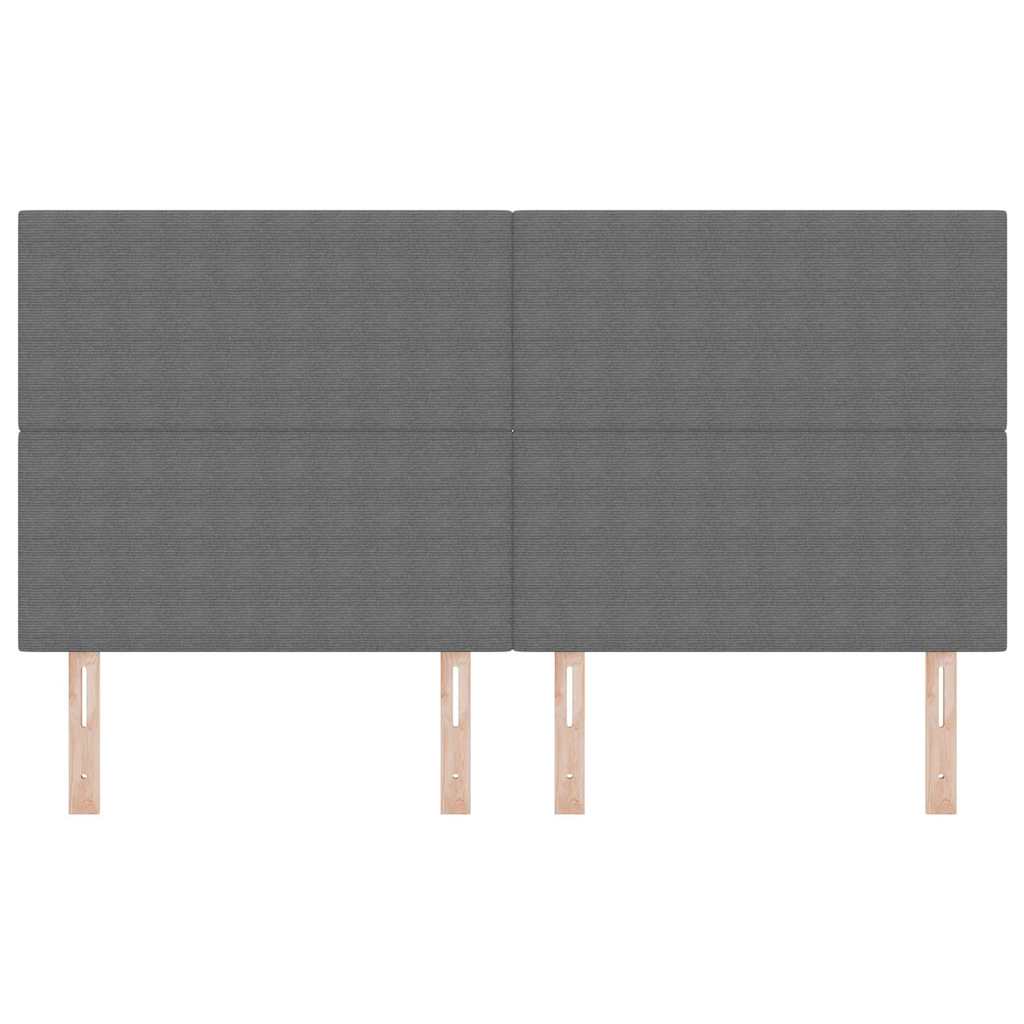 LED glava kreveta Svijetlo siva 180 cm Kordura tekstil