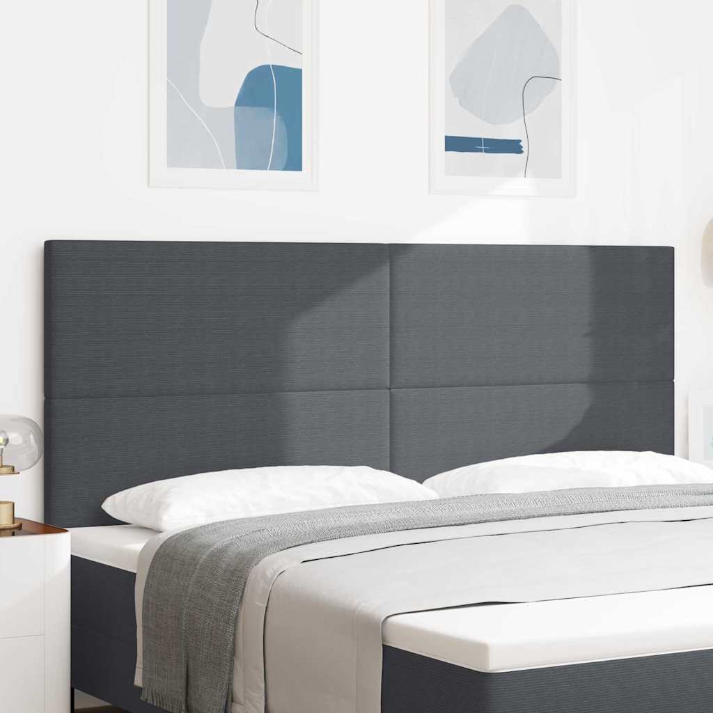 LED glava kreveta Tamno siva 200 cm Kordura tekstil