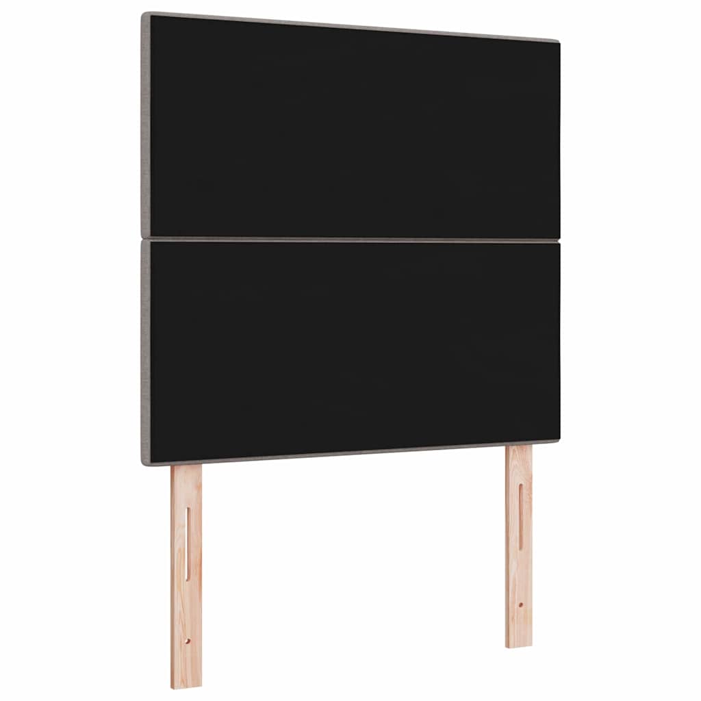 LED glava kreveta s LED trakama Sivo-smeđa 100 cm tkanina