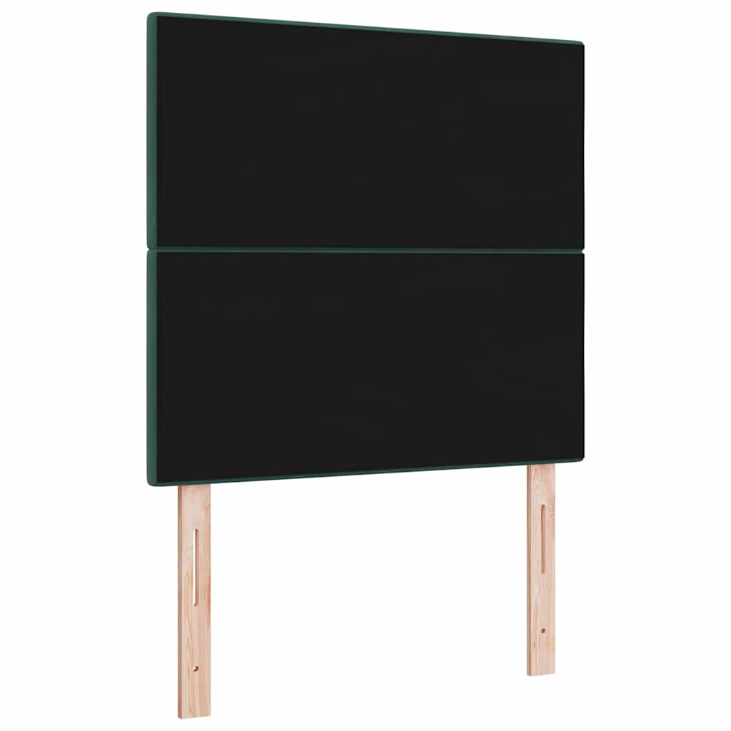 LED glava kreveta s LED trakama Zelena 100 cm Baršun