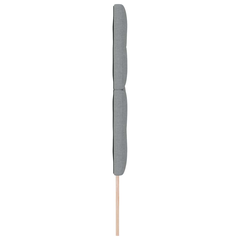 LED glava kreveta s LED trakama Svijetlo siva 160 cm tkanina