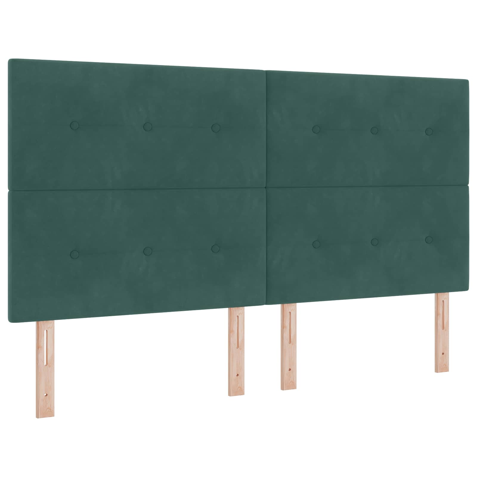 LED glava kreveta s LED trakama Zelena 180 cm Baršun