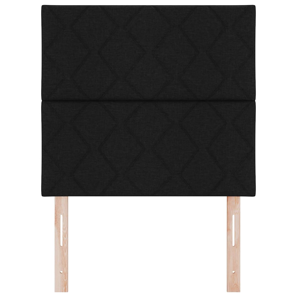 LED glava kreveta Crna 90 cm tkanina