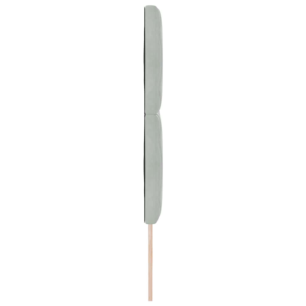 LED glava kreveta Svijetlo siva 144 cm Baršun