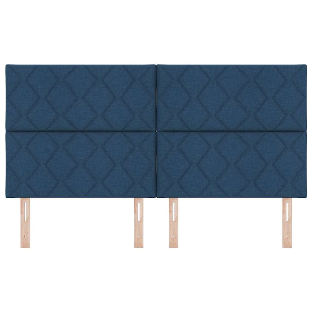 LED glava kreveta Svijetlo siva 180 cm tkanina