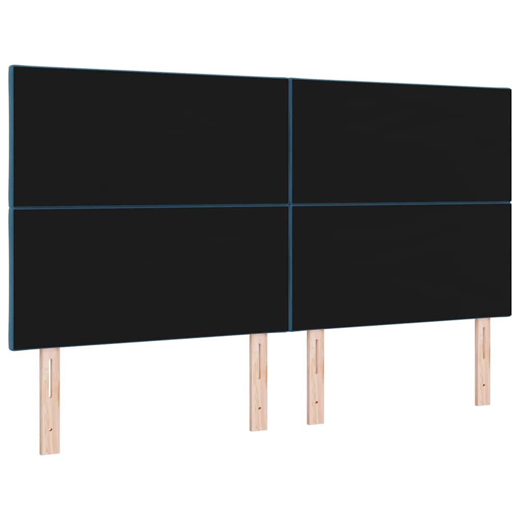 LED glava kreveta Tamno plava 180 cm Baršun