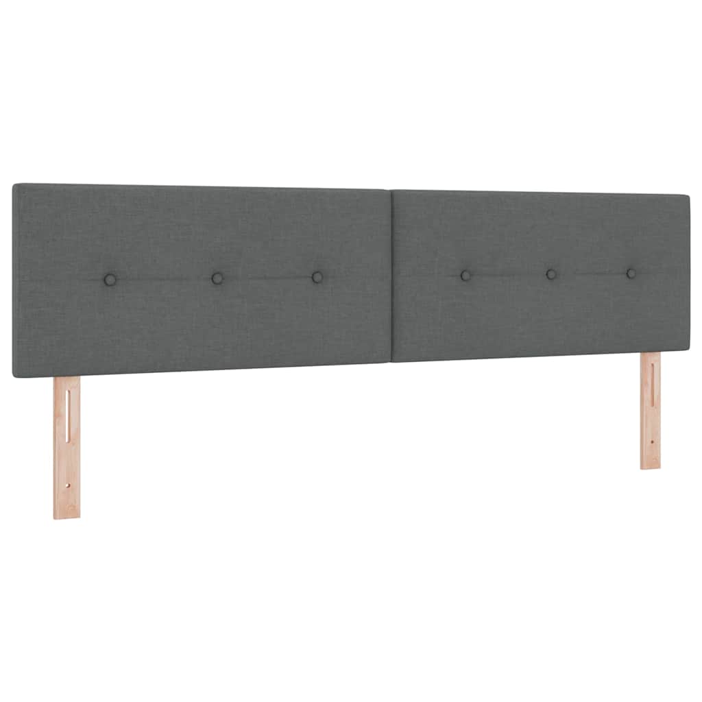 Krevet s opruga kutije Tamno siva 180 x 200 cm tkanina