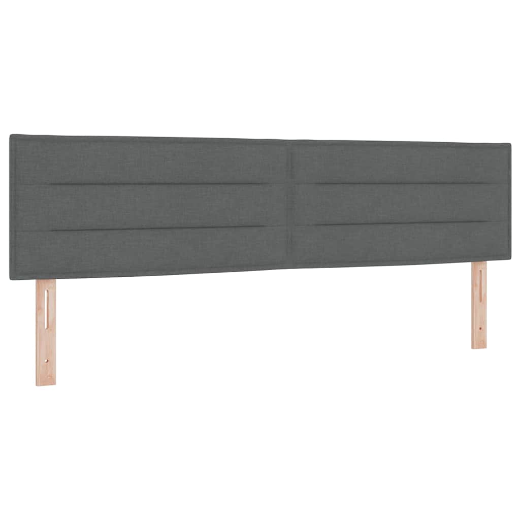 Krevet s opruga kutije Tamno siva 180 x 200 cm tkanina