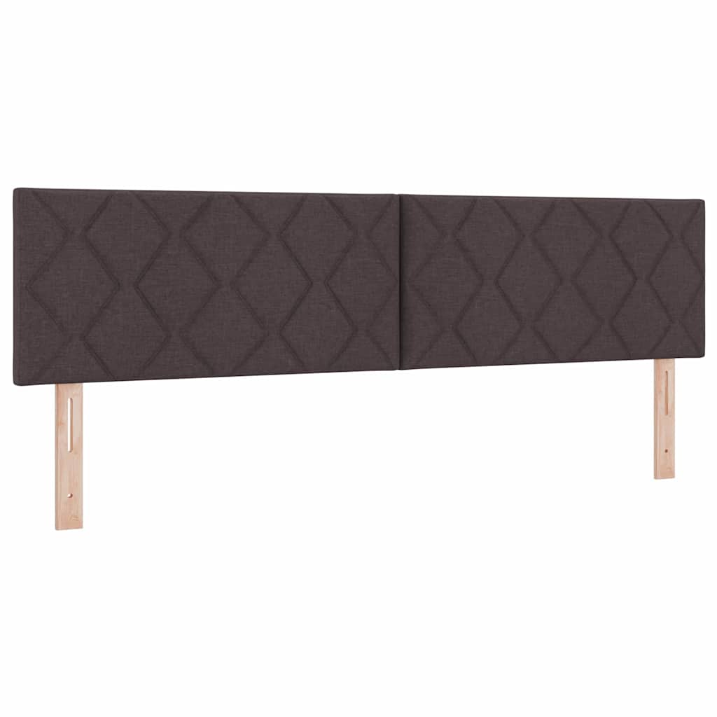 Krevet s opruga kutije Tamno smeđa 180 x 200 cm tkanina