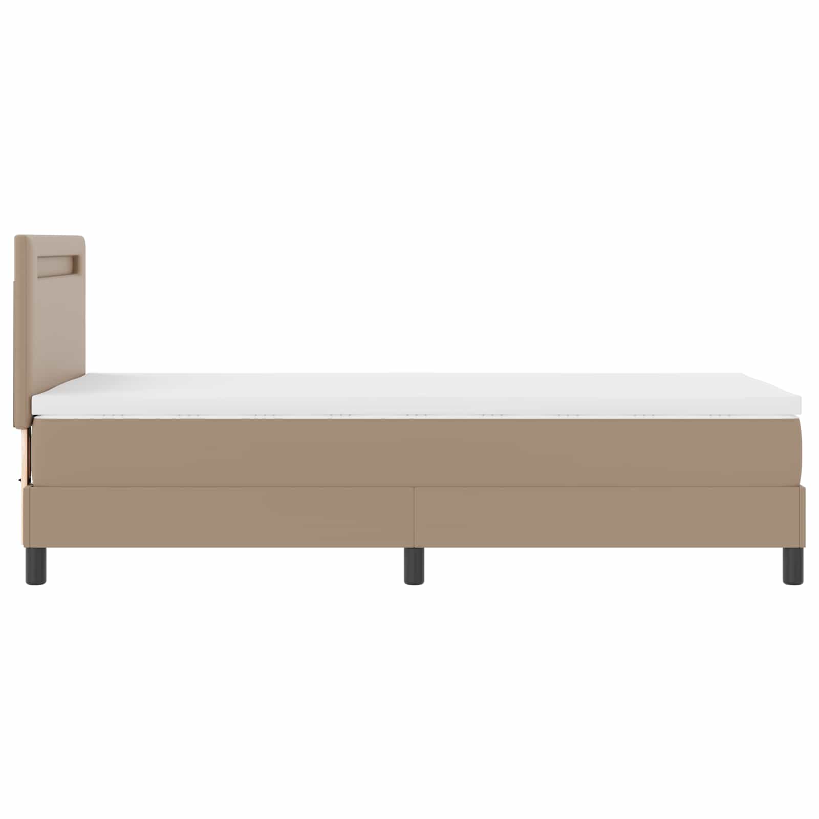 Krevet s opruga kutije Boja cappuccina 90 x 200 cm Umjetna koža