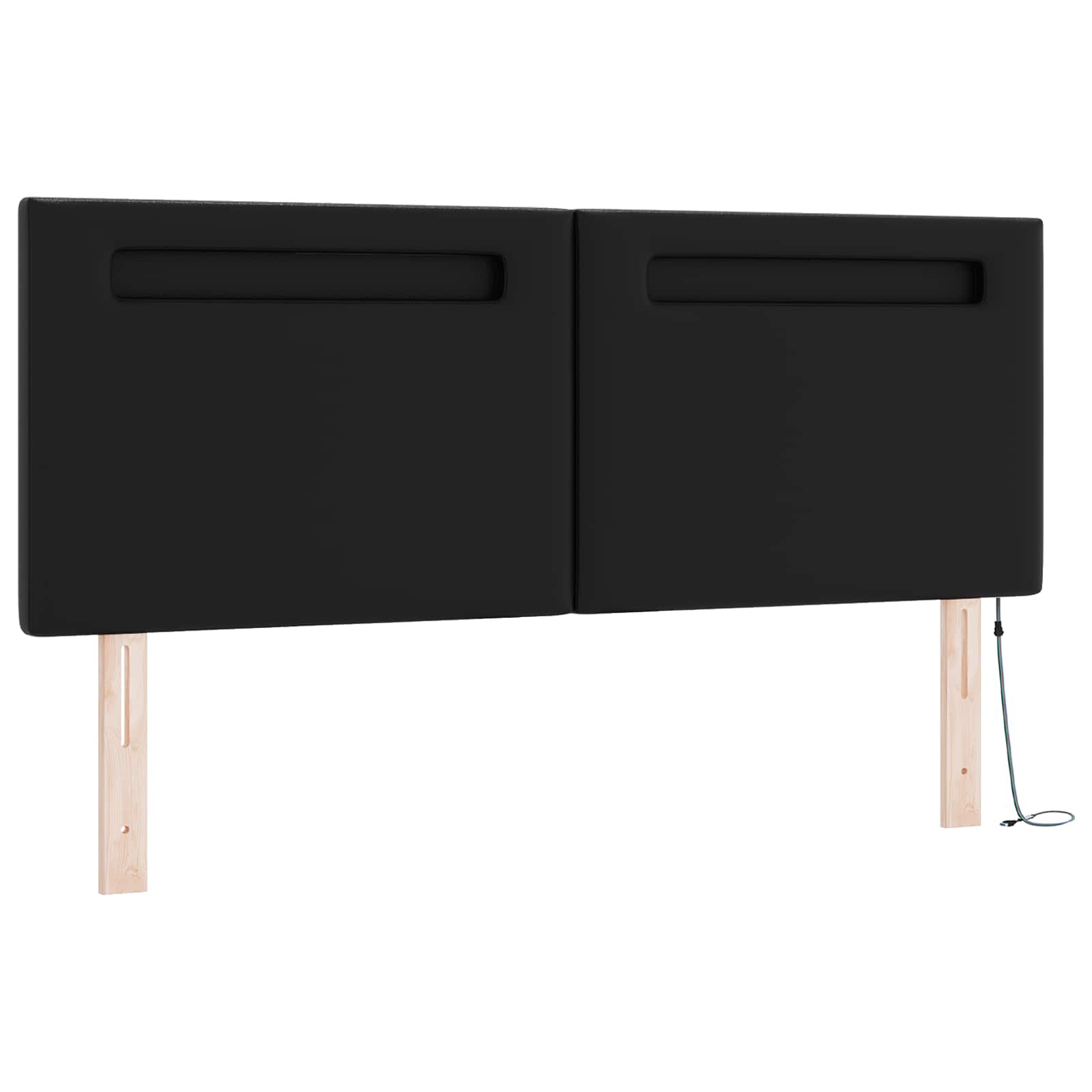 Krevet s opruga kutije Crna 140 x 200 cm Umjetna koža