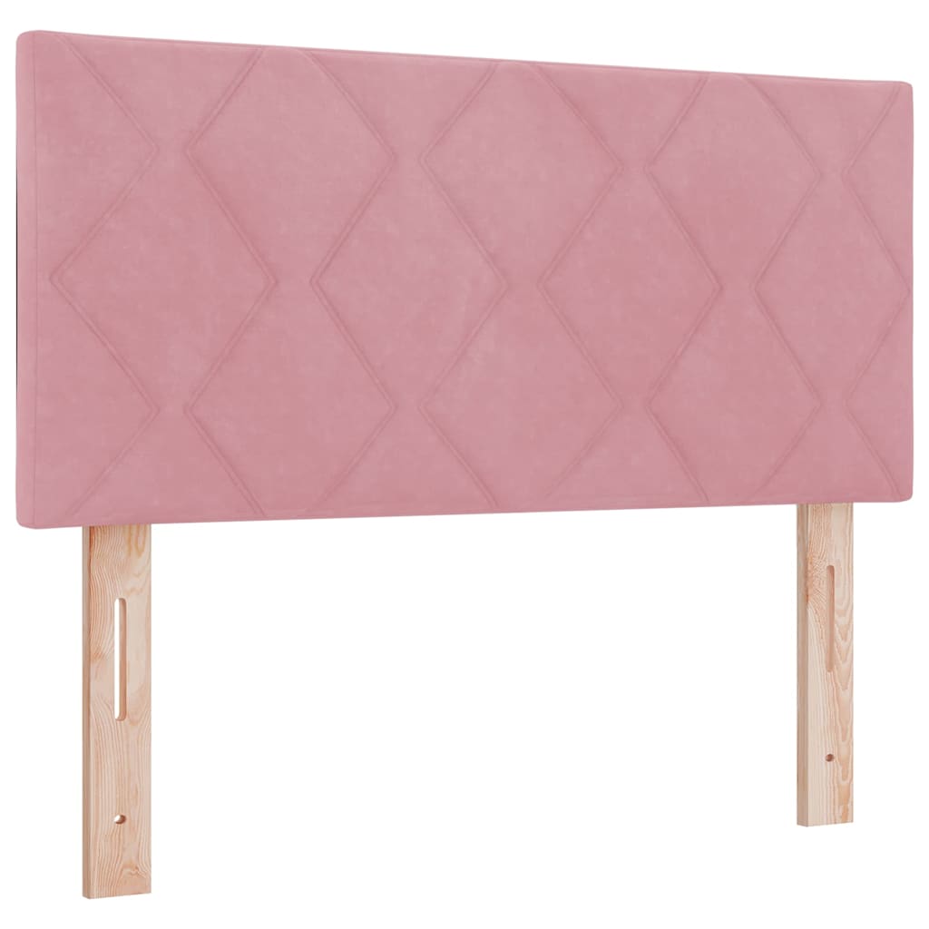 Krevet s opruga kutije Ružičasta 90 x 200 cm Baršun