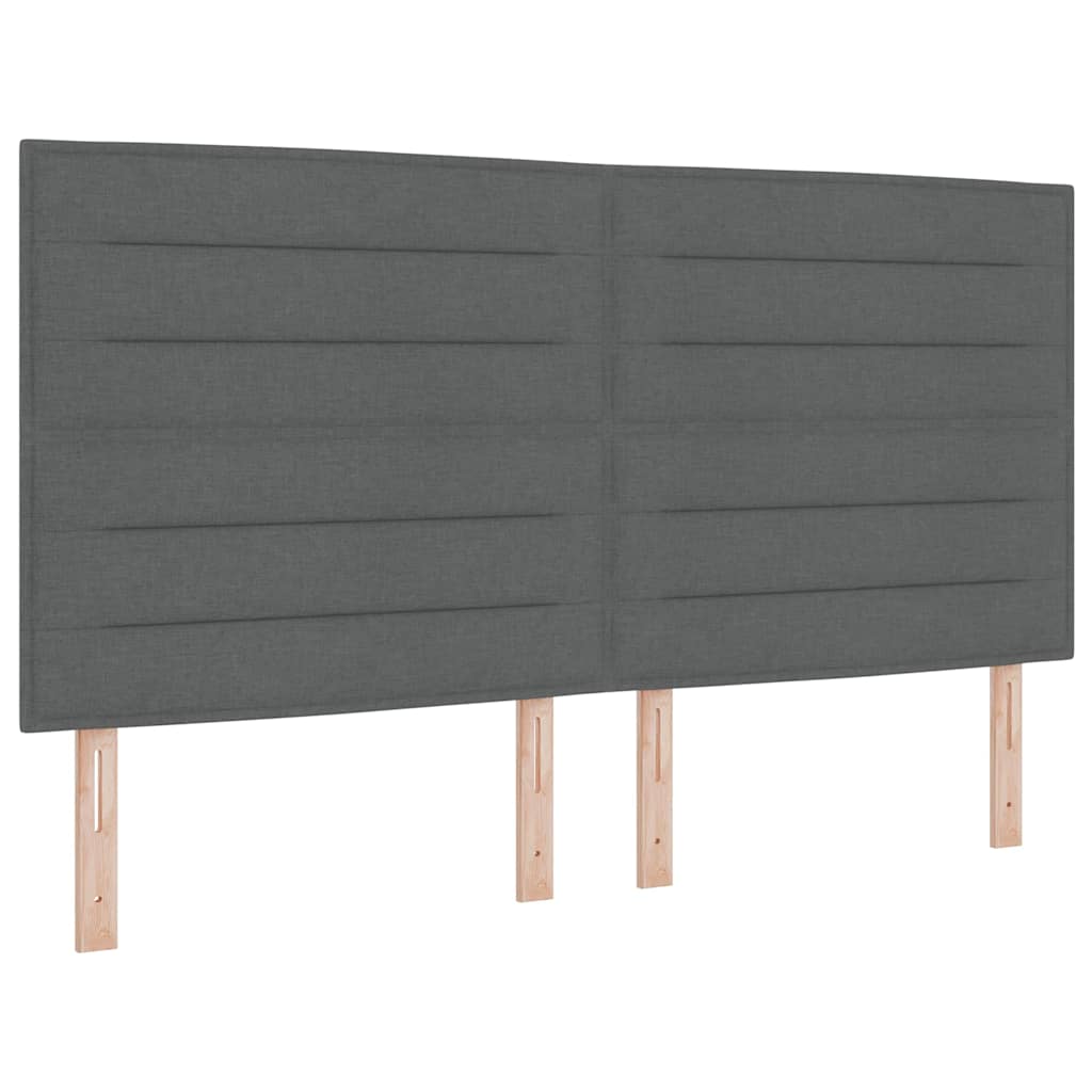 Krevet s opruga kutije Tamno siva 180 x 200 cm tkanina