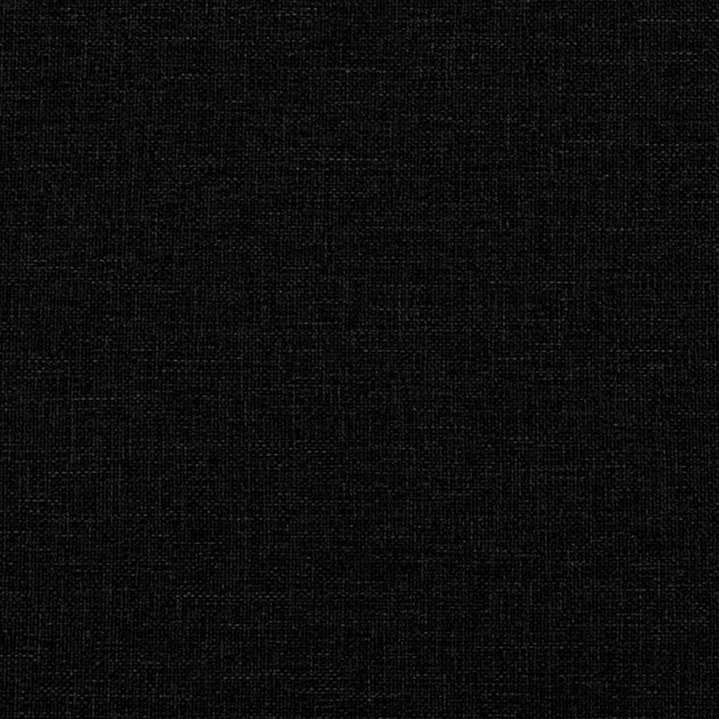 Krevet s opruga kutije s uzglavljem Crna 160 x 200 cm tkanina