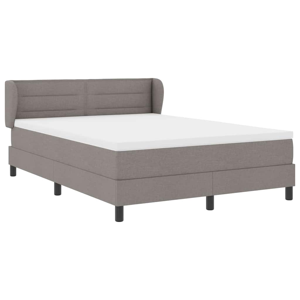 Krevet s opruga kutije Sivo-smeđa 160 x 200 cm tkanina