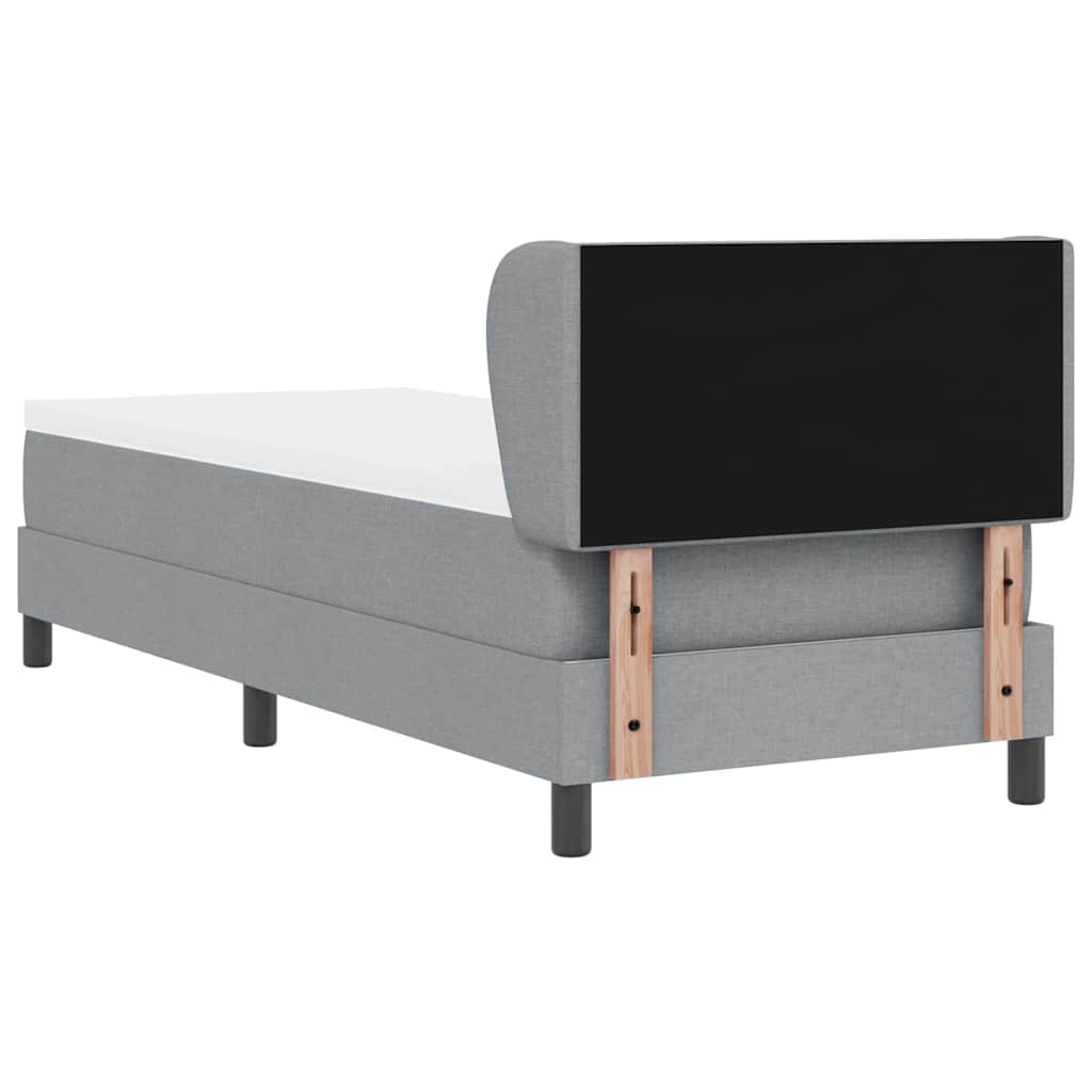 Krevet s opruga kutije Svjetlosiva 80 x 200 cm tkanina